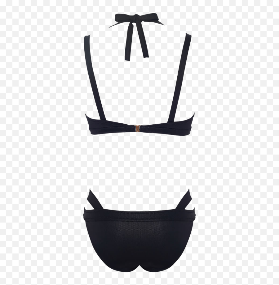 Valimare Laguna Neoprene Black Bikini - Brassiere Emoji,Emoji Bikini Top