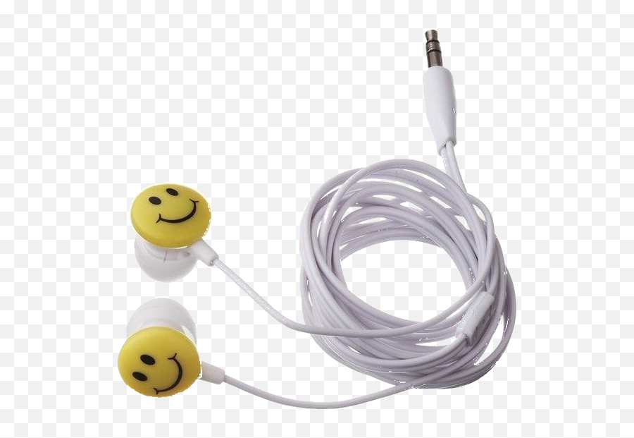 Niche Filler Earbuds Headphones Ear - Smiley Face Earphones Emoji,Earbuds Emoji