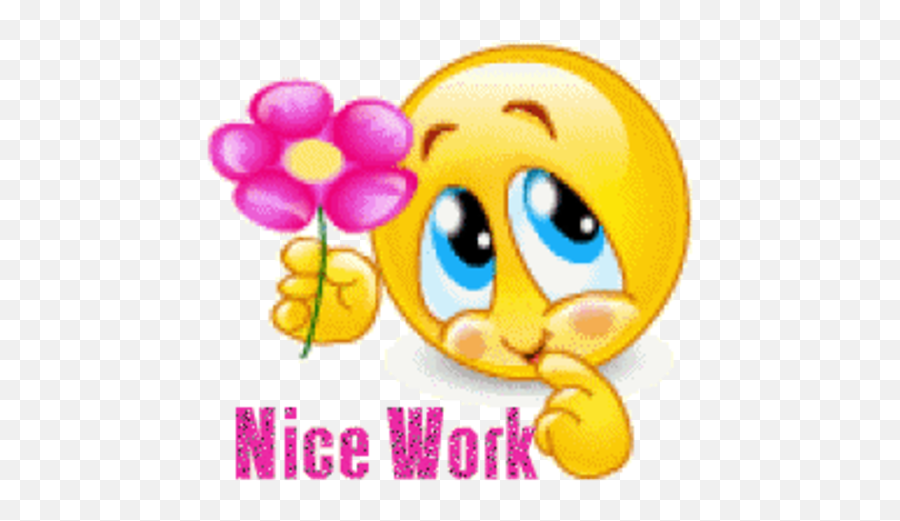Smilies - Thank You Smiley Flowers Emoji,Curtsy Emoji