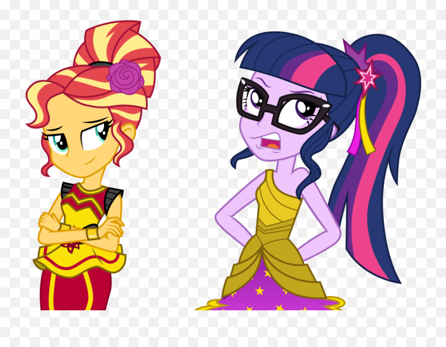 Download Sunset And Twilight Sparkle By - Sunset And Twilight Mlp Emoji,Sunset Emoji