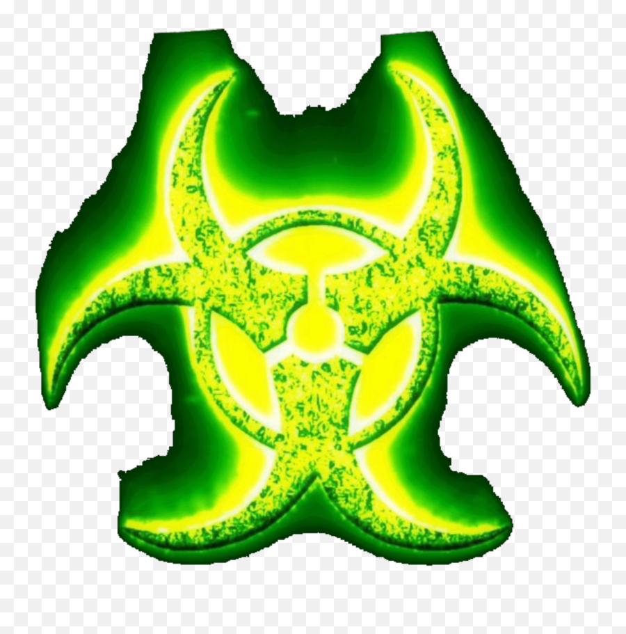 Glitch Horror Art Cyberpunk Punk Green - Biohazard Emoji,Biohazard Emoji