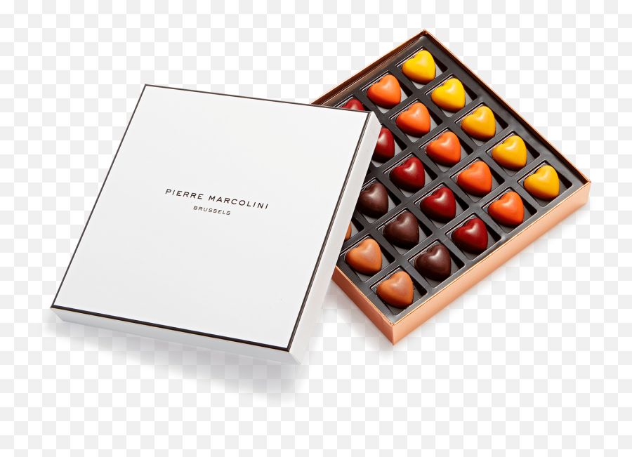 Box Of 25 Hearts - Pierre Marcolini Brussels Chocolate Emoji,Heart Emotion