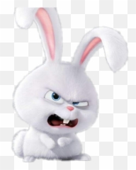 Snow Rabbit Cartoon 3d Art Cute - Angry Snowball Secret Life Of Pets Emoji,Snowball Emoji
