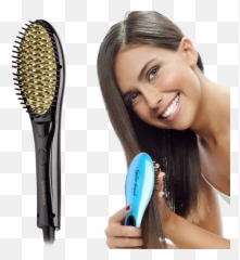 STYLIT Ionic Straightening Brush by Koko Keratin - Fast Hair Straightener Hqt 906 Emoji
