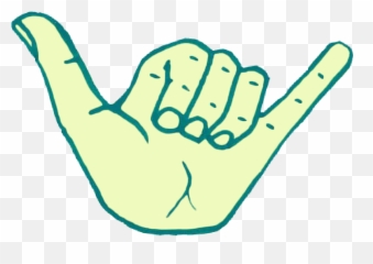 Tumblr Skate Shaka Shake Hand Freetoedit - Transparent Hang Ten Sign Emoji,Shaka Emoji