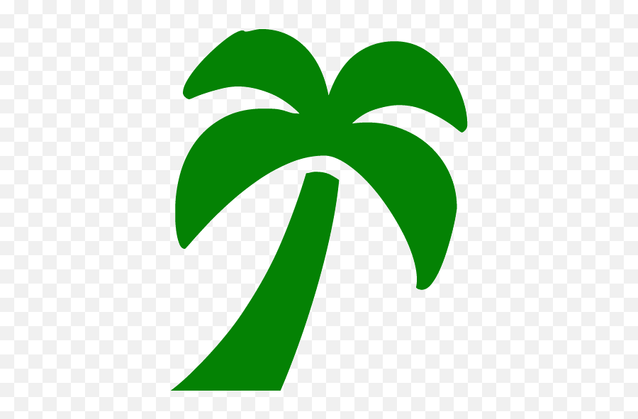 Green Palm Tree 3 Icon - Tate London Emoji,Palm Tree Emoticon