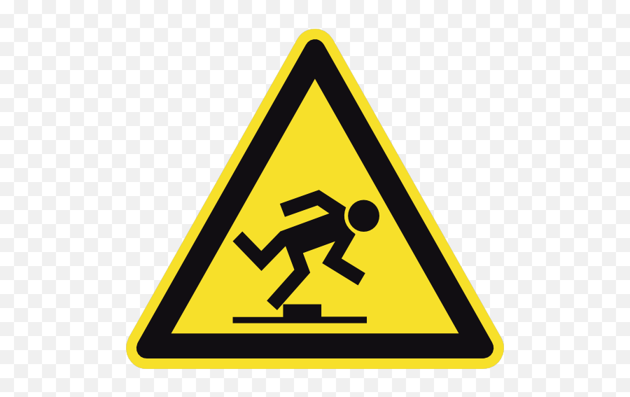 Tripping Hazard Sign Sticker - Trip Hazards Emoji,Tripping Emoji