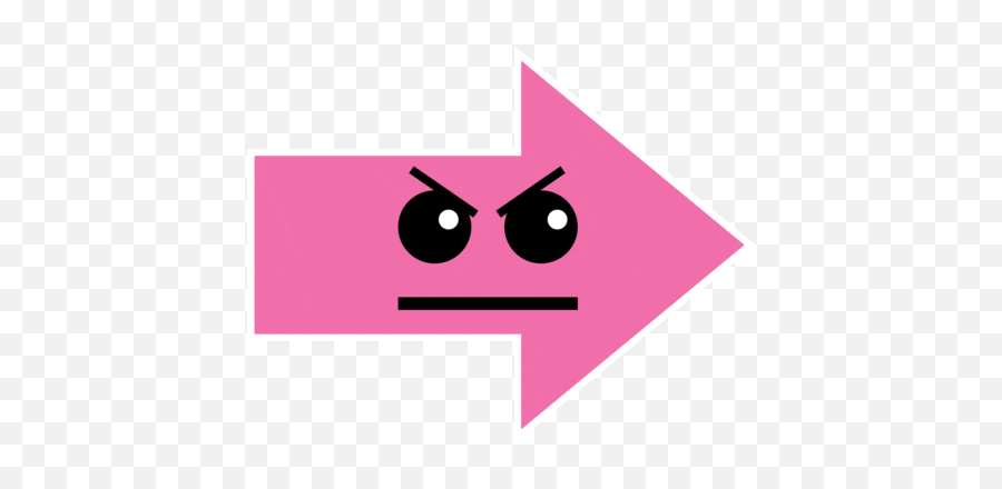 Angry Pink Arrow Instagram Sticker Gif - Cute Arrow Gif Animation Emoji,How To Use Emoji In Instagram Android