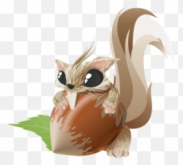 Cartoon Squirrel With Hazelnut Clipart - Hazelnut Png Cute Emoji,Hazelnut Emoji