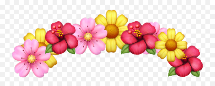 Flowers Emojiface Sticker By Wilmalindskog2 - Floral,Flower Emoji Face