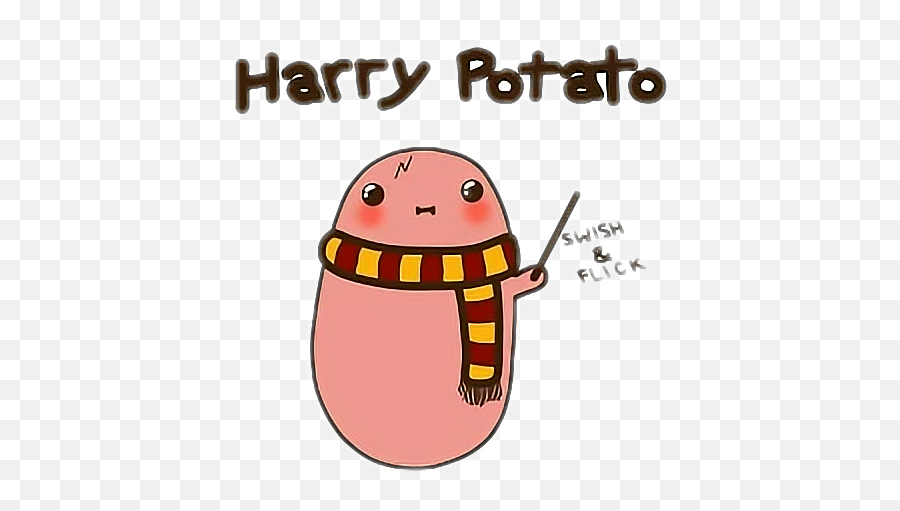 Scasliceof Asliceof Food Foodporn - Kawaii Potato Harry Potter Emoji,Flick Off Emoji