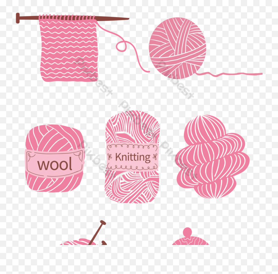 Pink Ball Of Yarn Vector Png Images Psd Free Download - Decorative Emoji,Knitting Emoticon
