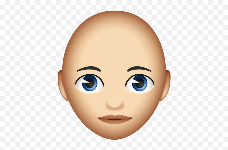 Bald - Cartoon Emoji,Bald Emoji