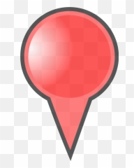 Red Map Marker Clipart - Art Maps Emoji