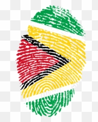 Guyana Flag Fingerprint - Guyana Finger Print Flag Emoji,Guyana Flag Emoji
