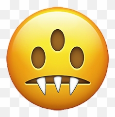 Emoji Emojisticker Sticker Stickers Monster Smiley Fang - Emoji Request,Monster Emoji
