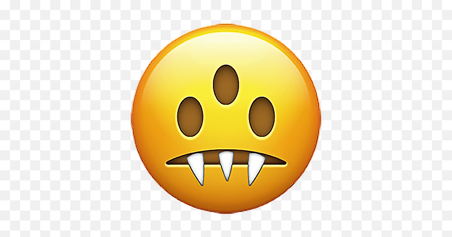 Emoji Emojisticker Sticker Stickers Monster Smiley Fang - Emoji Request,Monster Emoji