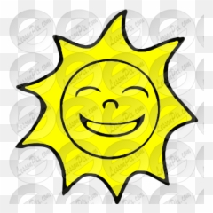 Sun Picture For Classroom Therapy Use - Smiley Emoji,Sun Emoticon