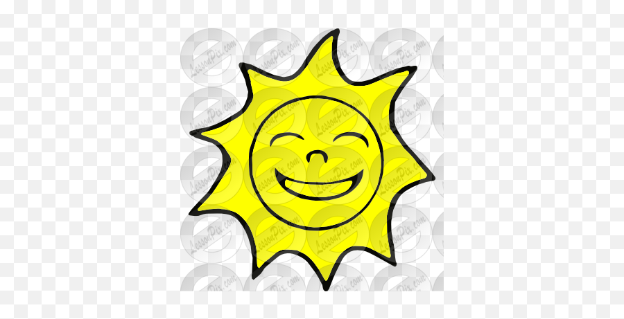 Sun Picture For Classroom Therapy Use - Smiley Emoji,Sun Emoticon