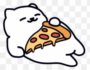 Pizza Yum Cute Sweet Kittylove Kitty - Transparent Neko Atsume Gif Emoji,Neko Emoji