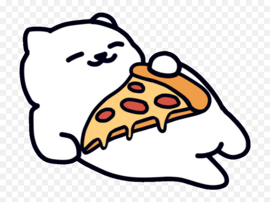 Pizza Yum Cute Sweet Kittylove Kitty - Transparent Neko Atsume Gif Emoji,Neko Emoji