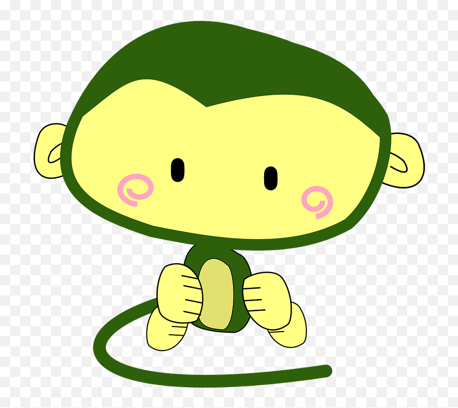 Free Ape Monkey Vectors - Cute Monkey Emoji,Rat Emoticon