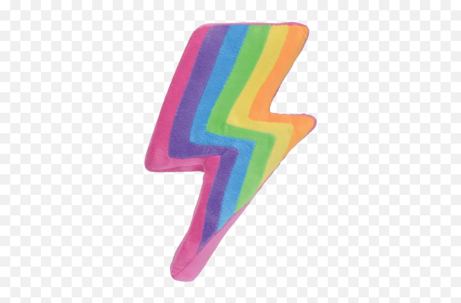 Rainbow Lightning Slow Rise Pillow - Iscream Emoji,Lightning Emoji