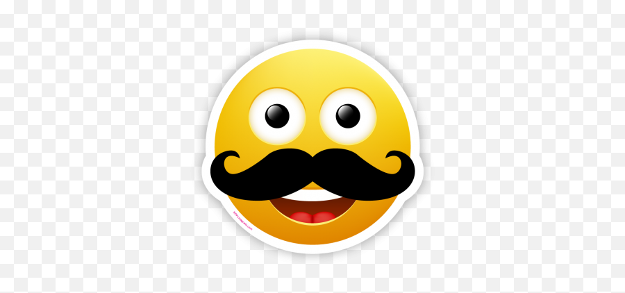 Mustache Emoji - Smiley,Friend Emoji