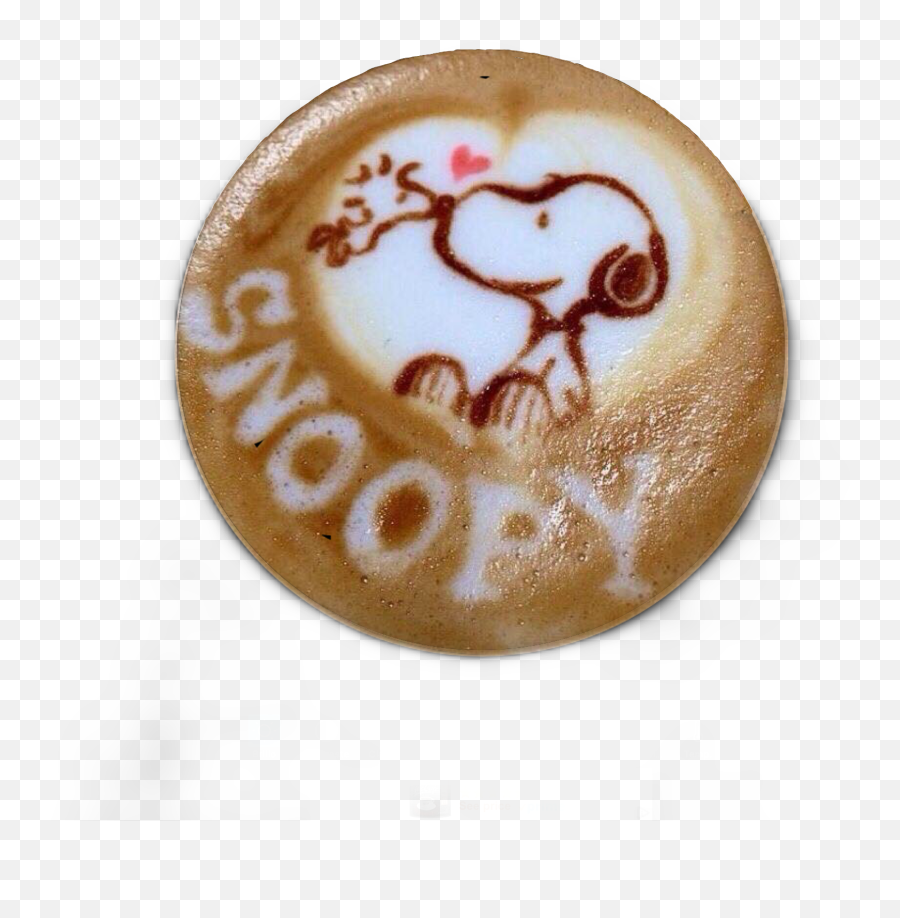 Coffee Snoopy Capuccino - Best Coffee Foam Art Emoji,Latte Emoji