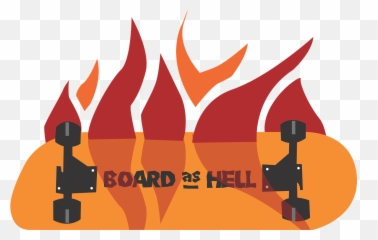 Download Free Photo Of Skateboard Deck Wheels Hell Fire - Emoji