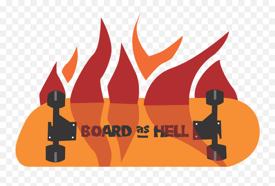 Download Free Photo Of Skateboard Deck Wheels Hell Fire - Skateboard Emoji,Fire Emoticon