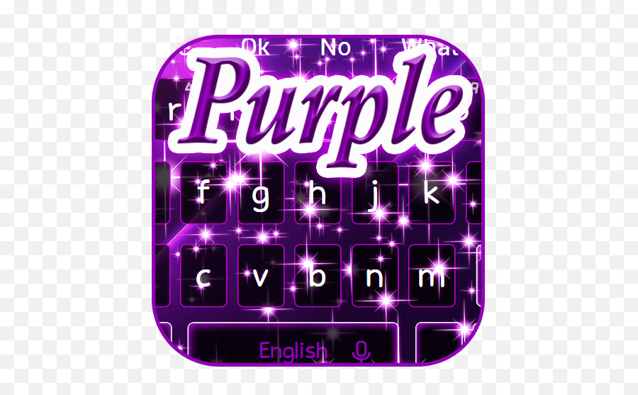 Shiny Sparkling Purple Keyboard Theme - Graphic Design Emoji,Sparkling Star Emoji