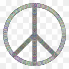 Peace Sign Tubes Prismatic - El Retiro Park Emoji
