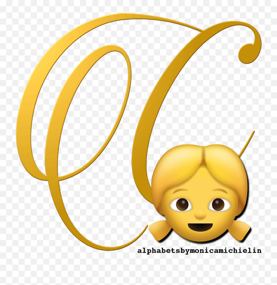 Alphabets By Monica Michielin Blonde Girl Emoticon Emoji - Rosas Vermelhas Em Png Com Fundo Transparente,Emoji Alphabet