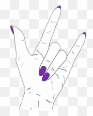 Metalhandhandsrockrocker Punk Punkmetal Metalgirl Rockg - Aesthetic Drawings Of Hand Emoji,Metal Hands Emoji