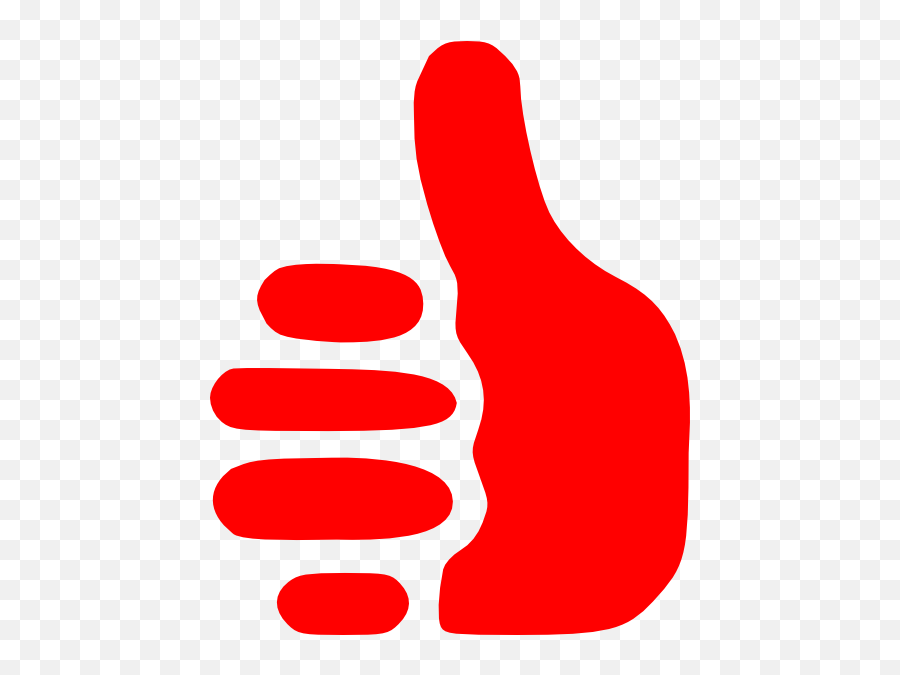 Red Thumbs Up Clip Art At Clker - Clip Art Emoji,Thumbs Up Emoji Copy Paste