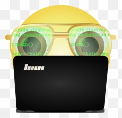 Graphic Programmer Smiley Emoji Programmer Emoticon - Programmer Emoji,Sunglasses Emoji