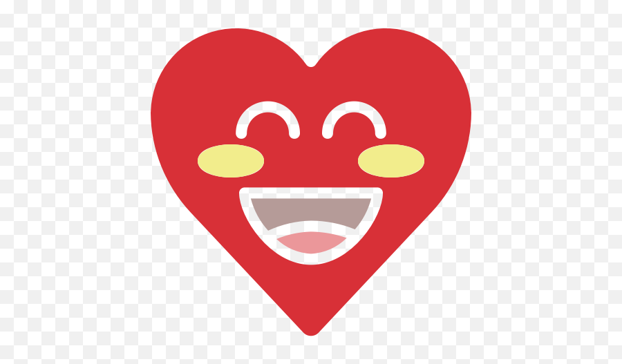 Emoji Emotion Happy Heart Smile Icon - Coraçao Cachorro Png,Free Valentine Emoji