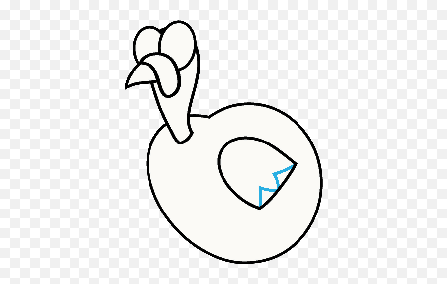 How To Draw A Cartoon Turkey In A Few Easy Steps Easy - Turkey Emoji,Turkey Emoji Png