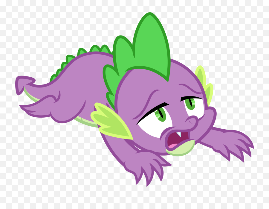Download Transparent Tired Png - Mlp Spike The Dragon Cute Spike The Dragon Mlp Vector Emoji,Toothless Smile Emoji