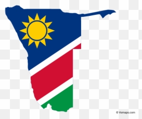 Flag Map Of Namibia - Namibia Map Vector Emoji,St Lucian Flag Emoji