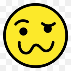 Woozy face emoji clipart Free download transparent PNG - Remoji Boca Ondulada