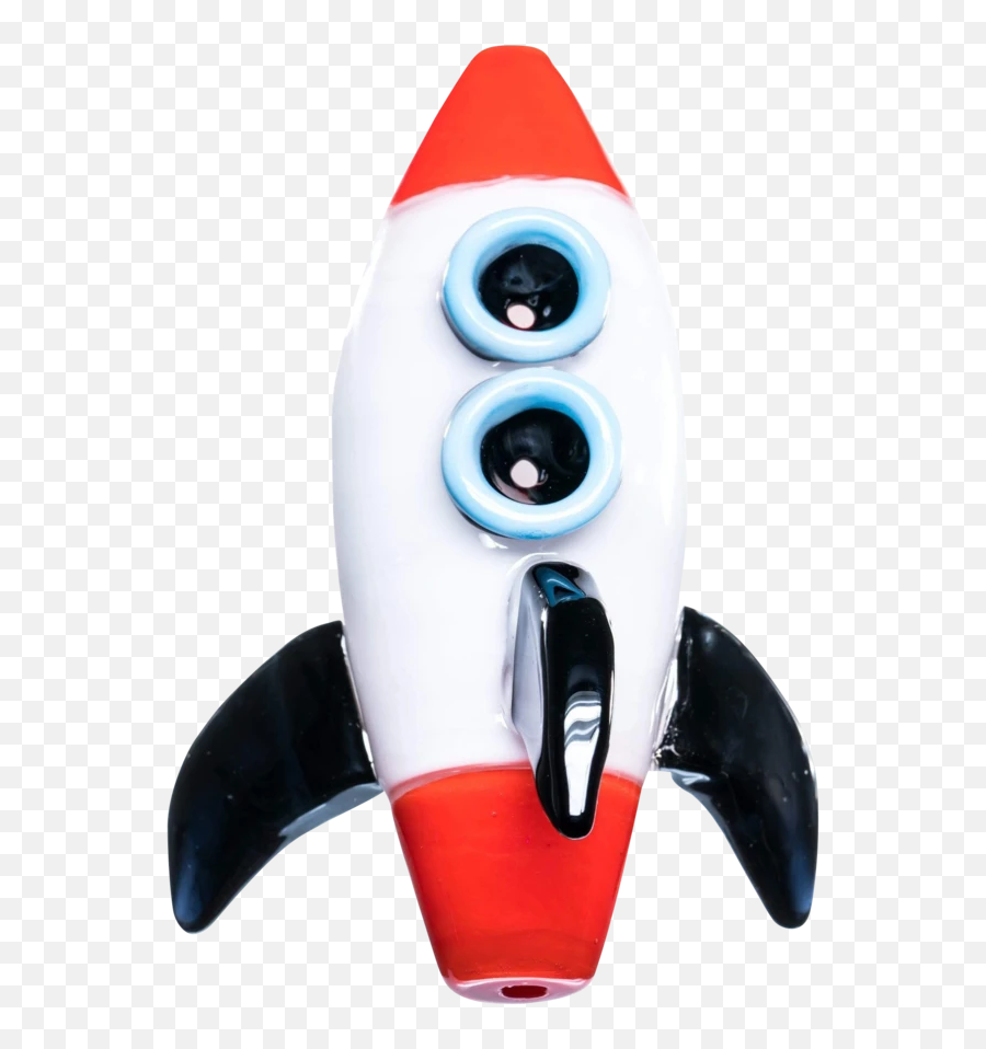 Empire Glassworks Rocket Ship Double - Vertical Emoji,Rocket Ship Emoji