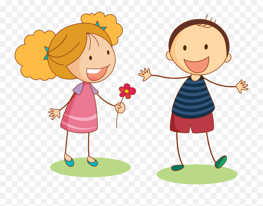 Child Clip Art - Boy And Girl Png Transparent Png Full Boy And Girl Clipart Png Emoji,Baby Girl Emoji