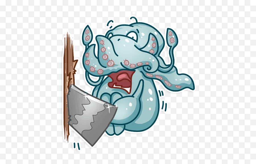 Stickers Set For Telegram - Telegram Stickers Cthulhu Emoji,Cthulhu Emoji