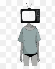 Top Anime Landscape Stickers For Android U0026 Ios Gfycat - Transparent Tv Head Art Emoji,._. Emoji