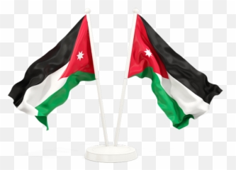 Flag Of Jordan - Waving Kenya Png Emoji