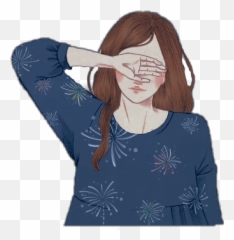 56 Sad girl Cute girly Sticker by Thy Ocean - For Women Emoji
