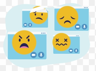 Zoom Fatigue Explained Why Video Meetings Are So Exhausting - Happy Emoji