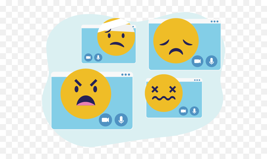 Zoom Fatigue Explained Why Video Meetings Are So Exhausting - Happy Emoji,Exhausted Emoticon